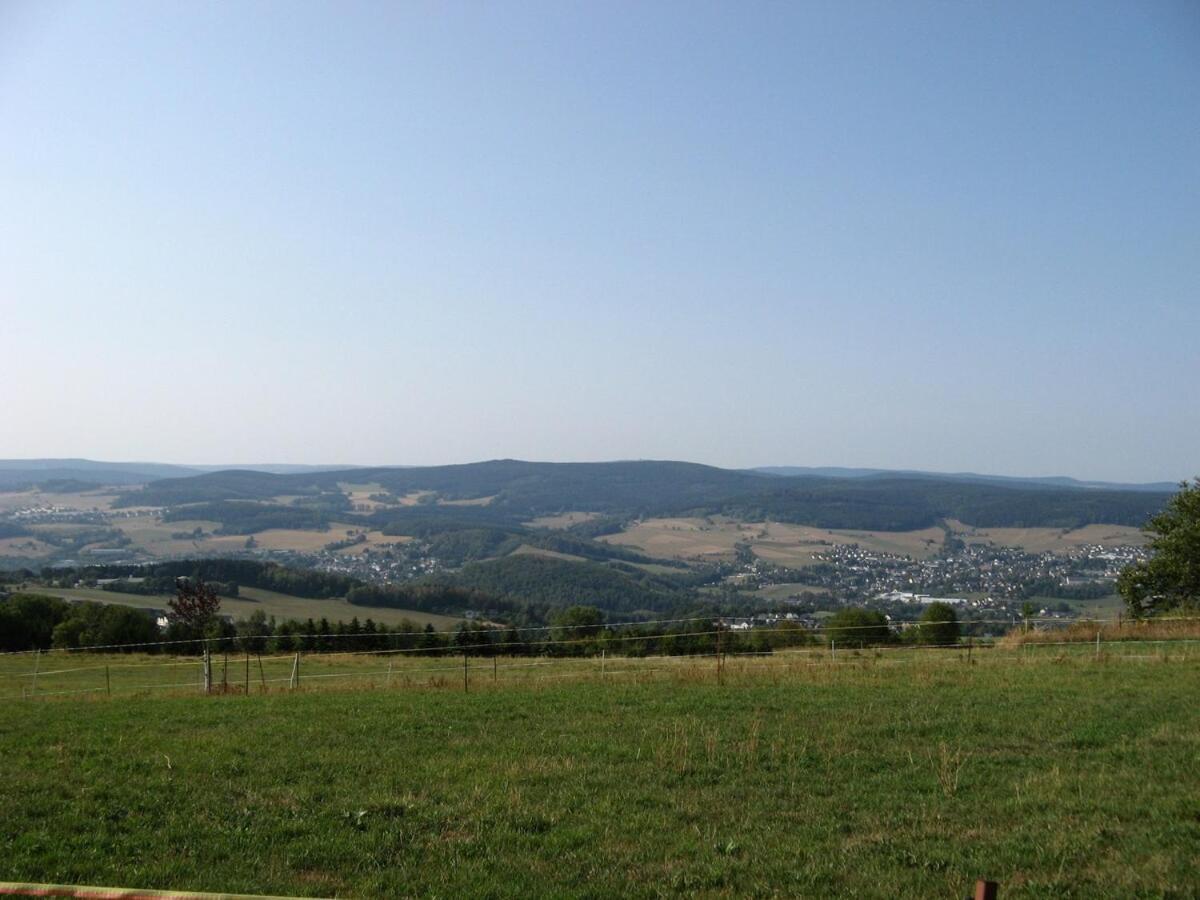 Am Balkon Des Erzgebirges Apartment Bernsbach Bagian luar foto
